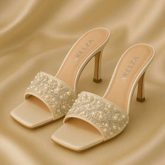 Ivory Pearl Mules